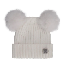 Calikids - Tuque en tricot avec 2 pompoms - Crème Calikids - Tuque en tricot avec 2 pompoms - Crème